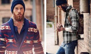 The bearded woodcutter.  Lambsexuals.  New fashion trends: Canadian lumberjack replaces metrosexual